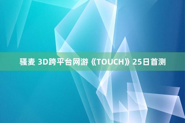 骚麦 3D跨平台网游《TOUCH》25日首测